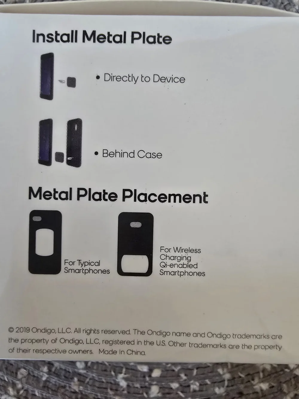Boost Mobile Black Magnetic Car Mount - Air Vent Rotating Holder